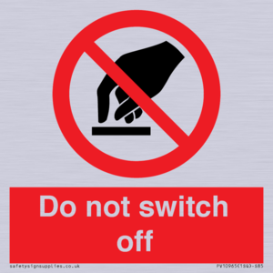 Do not switch off 